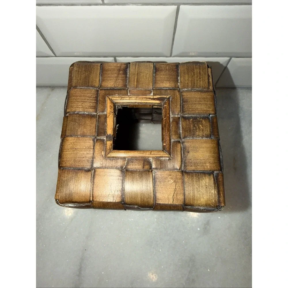 Dimara International Vintage Bamboo Tissue Box GW992